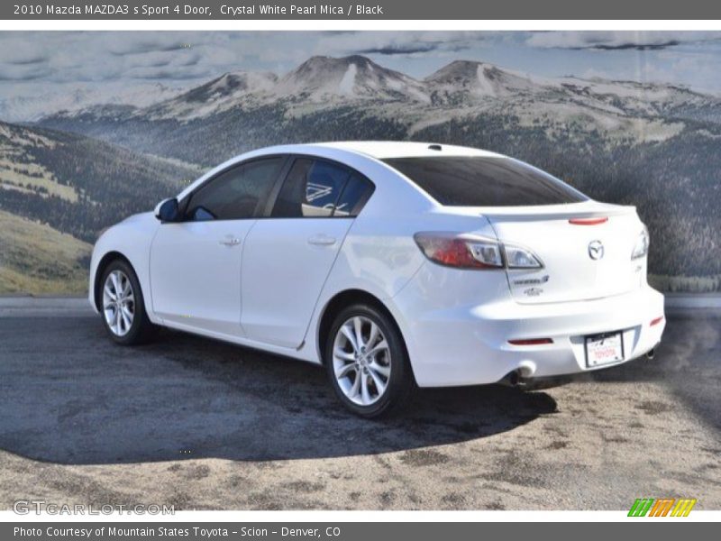 Crystal White Pearl Mica / Black 2010 Mazda MAZDA3 s Sport 4 Door