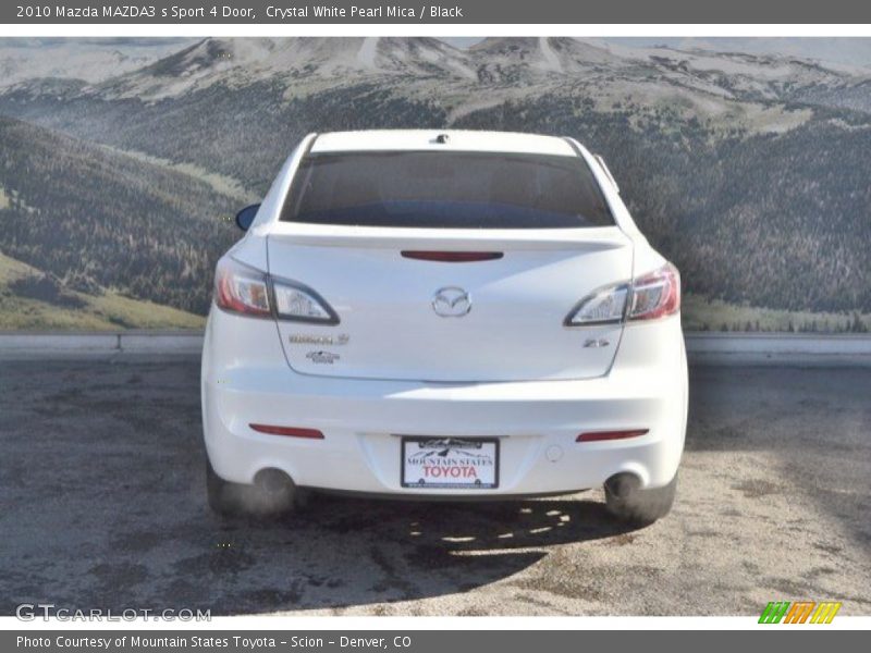 Crystal White Pearl Mica / Black 2010 Mazda MAZDA3 s Sport 4 Door