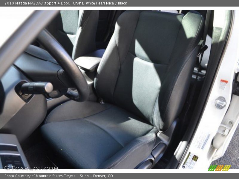 Crystal White Pearl Mica / Black 2010 Mazda MAZDA3 s Sport 4 Door