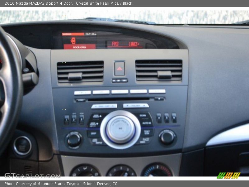 Crystal White Pearl Mica / Black 2010 Mazda MAZDA3 s Sport 4 Door