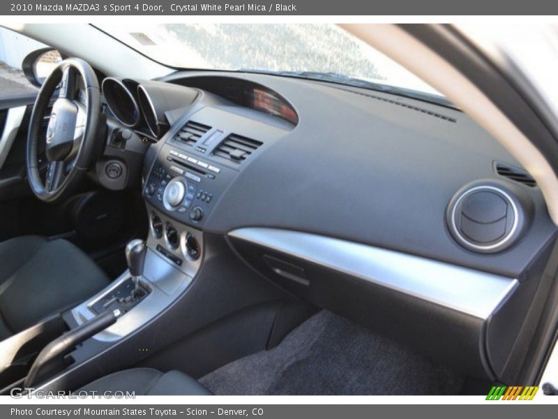 Crystal White Pearl Mica / Black 2010 Mazda MAZDA3 s Sport 4 Door