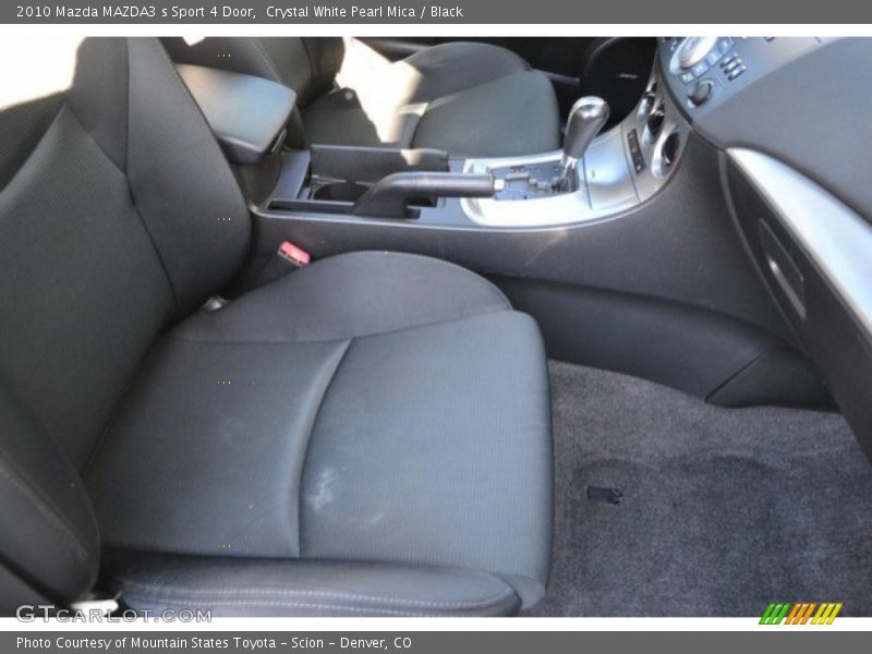 Crystal White Pearl Mica / Black 2010 Mazda MAZDA3 s Sport 4 Door