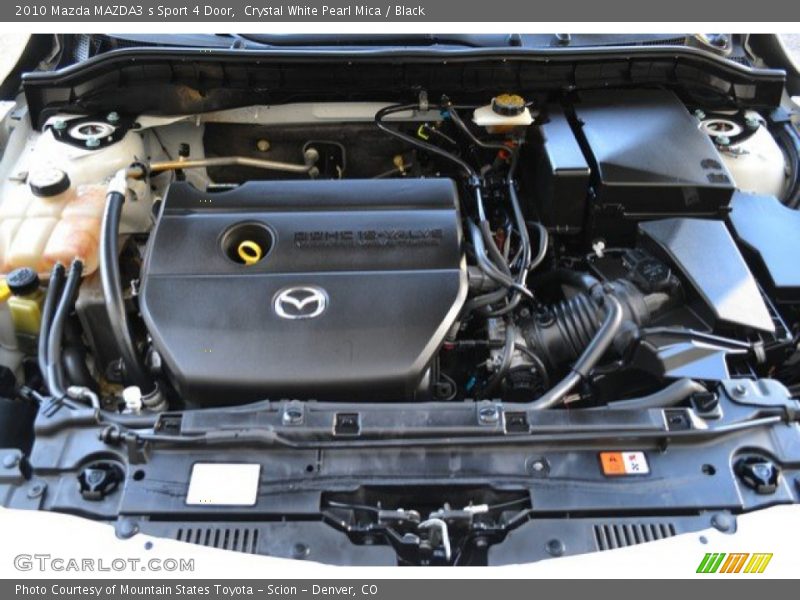 Crystal White Pearl Mica / Black 2010 Mazda MAZDA3 s Sport 4 Door