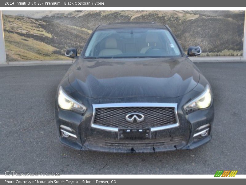 Black Obsidian / Stone 2014 Infiniti Q 50 3.7 Premium
