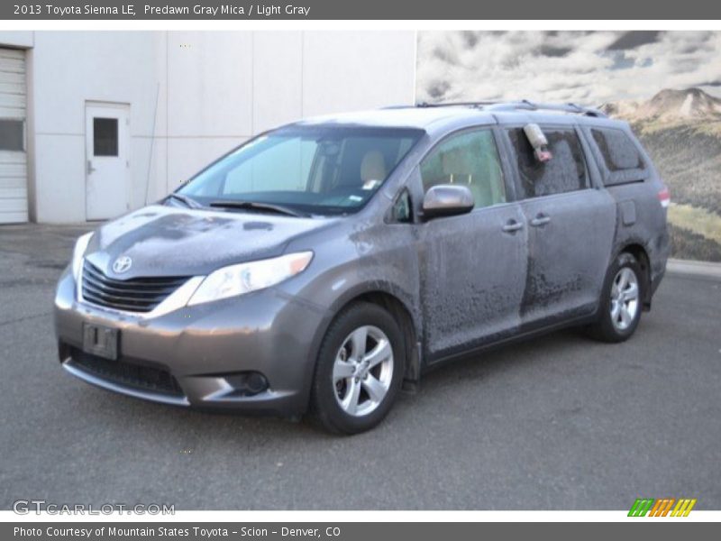 Predawn Gray Mica / Light Gray 2013 Toyota Sienna LE