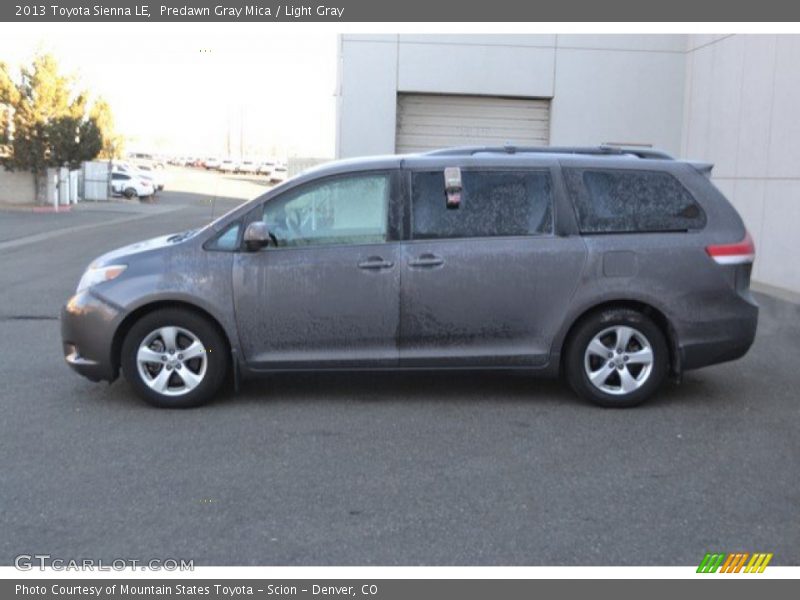 Predawn Gray Mica / Light Gray 2013 Toyota Sienna LE