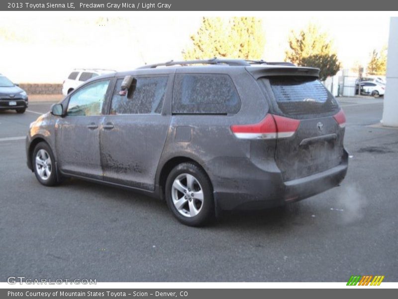 Predawn Gray Mica / Light Gray 2013 Toyota Sienna LE