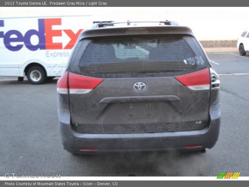 Predawn Gray Mica / Light Gray 2013 Toyota Sienna LE