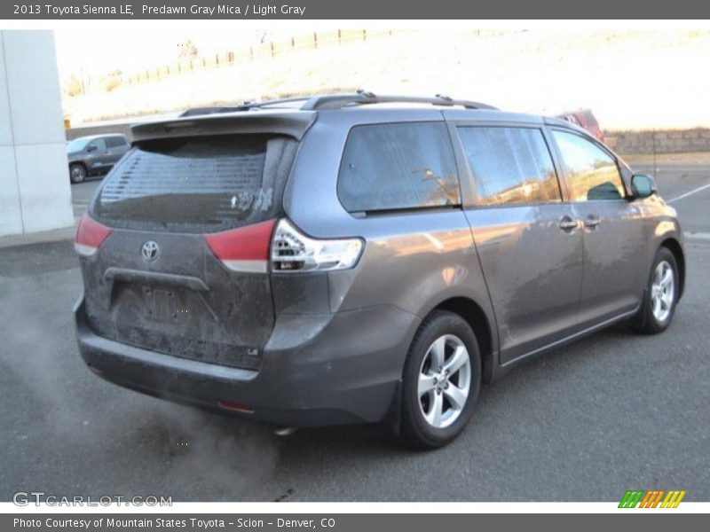 Predawn Gray Mica / Light Gray 2013 Toyota Sienna LE