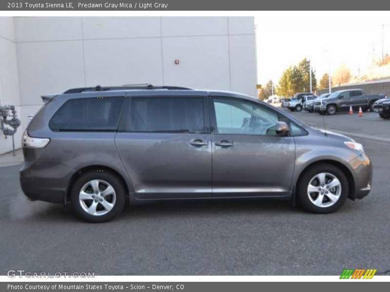 Predawn Gray Mica / Light Gray 2013 Toyota Sienna LE