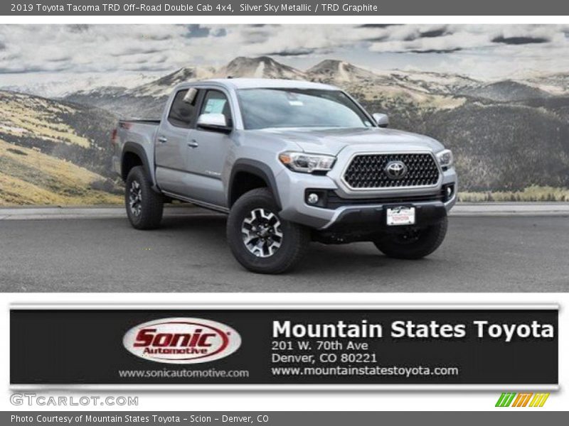 Silver Sky Metallic / TRD Graphite 2019 Toyota Tacoma TRD Off-Road Double Cab 4x4