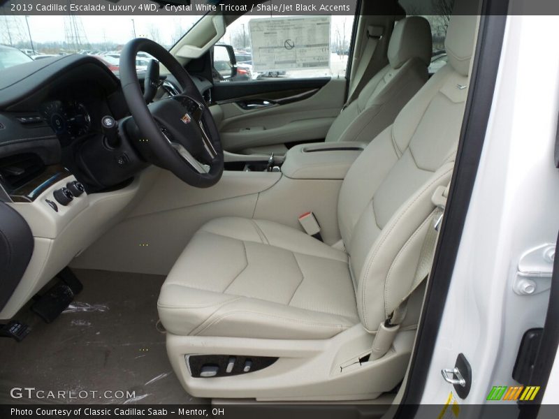 Crystal White Tricoat / Shale/Jet Black Accents 2019 Cadillac Escalade Luxury 4WD