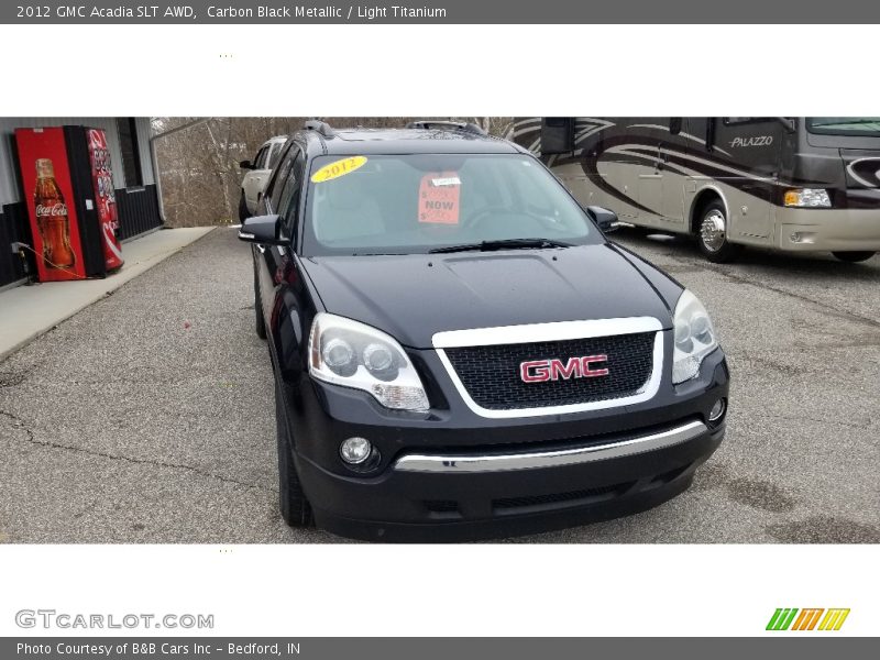 Carbon Black Metallic / Light Titanium 2012 GMC Acadia SLT AWD