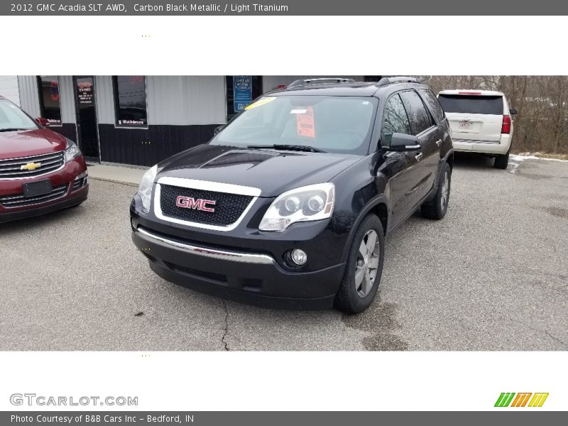 Carbon Black Metallic / Light Titanium 2012 GMC Acadia SLT AWD