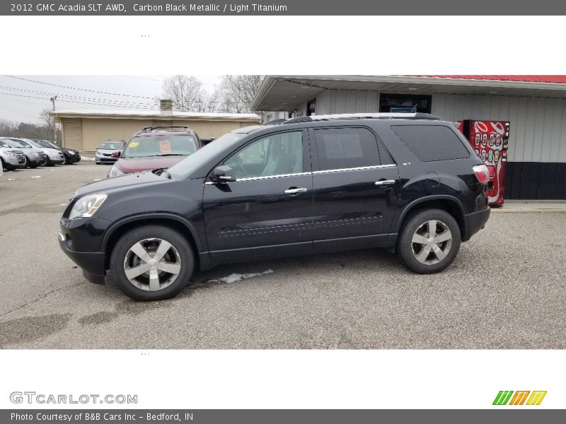 Carbon Black Metallic / Light Titanium 2012 GMC Acadia SLT AWD