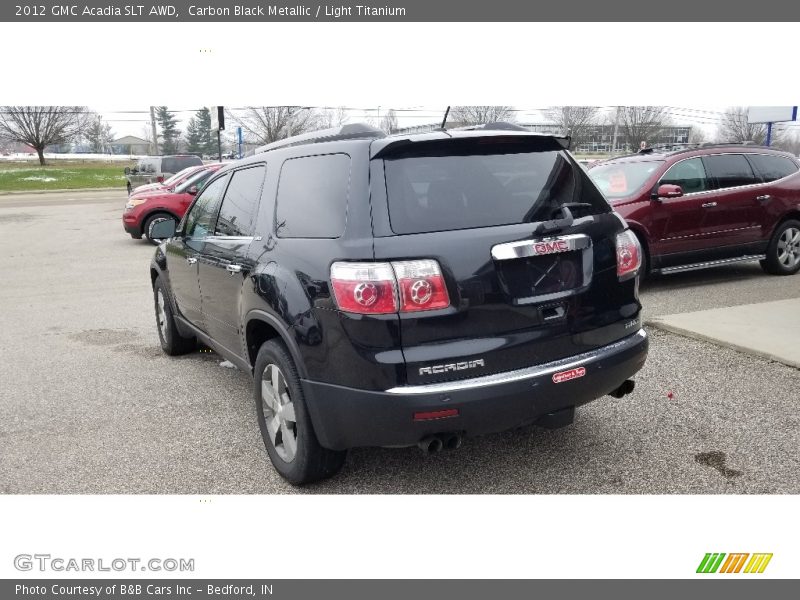 Carbon Black Metallic / Light Titanium 2012 GMC Acadia SLT AWD