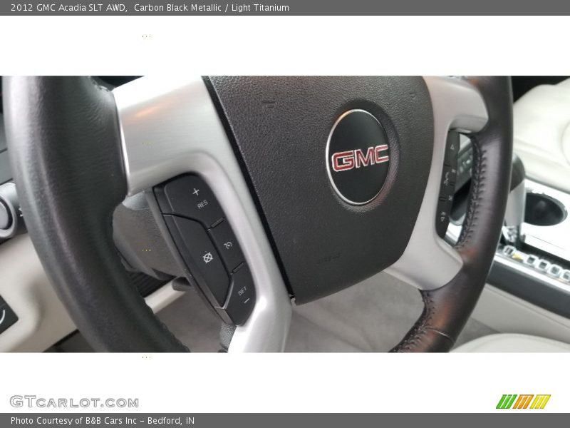 Carbon Black Metallic / Light Titanium 2012 GMC Acadia SLT AWD
