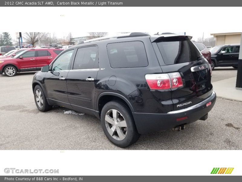 Carbon Black Metallic / Light Titanium 2012 GMC Acadia SLT AWD