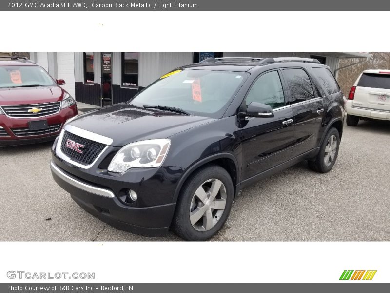 Carbon Black Metallic / Light Titanium 2012 GMC Acadia SLT AWD