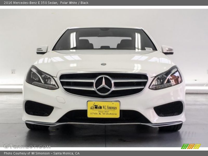 Polar White / Black 2016 Mercedes-Benz E 350 Sedan
