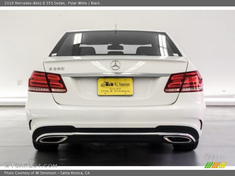 Polar White / Black 2016 Mercedes-Benz E 350 Sedan