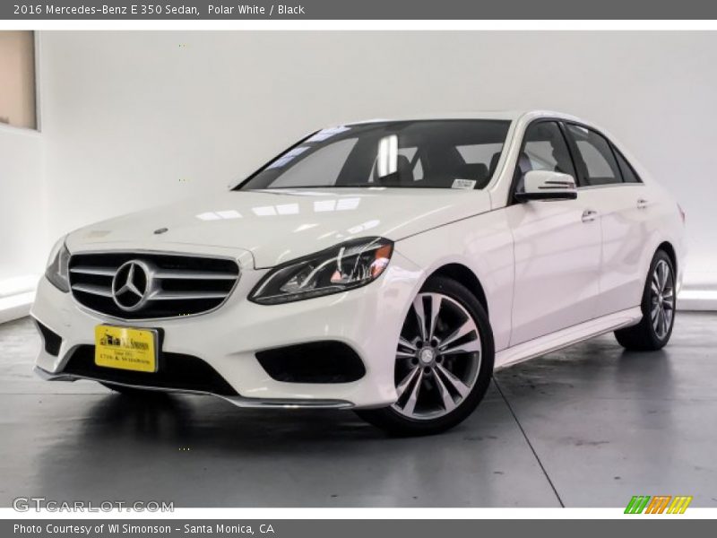 Polar White / Black 2016 Mercedes-Benz E 350 Sedan