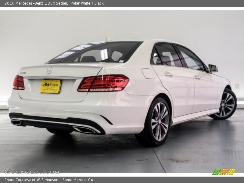 Polar White / Black 2016 Mercedes-Benz E 350 Sedan