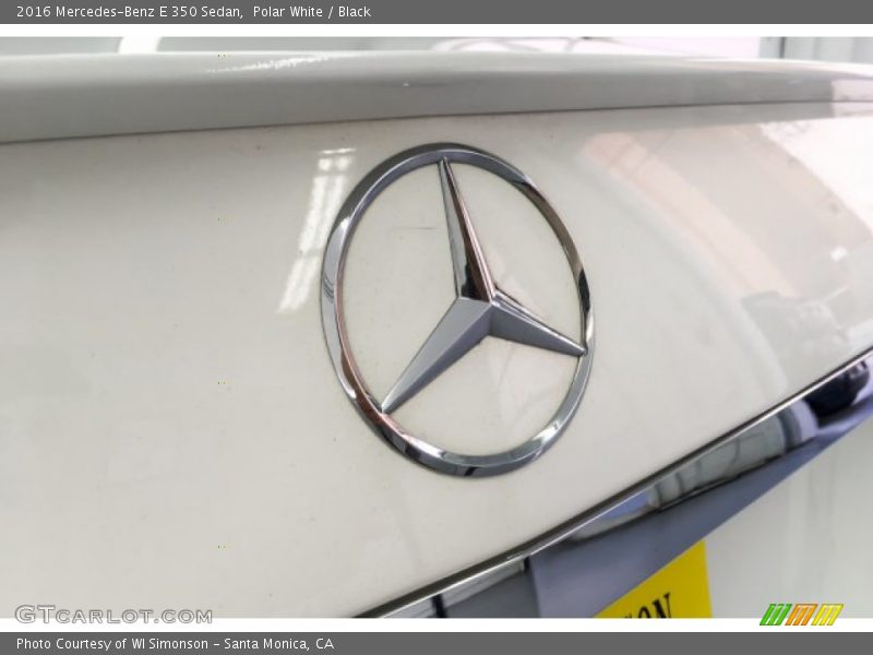 Polar White / Black 2016 Mercedes-Benz E 350 Sedan