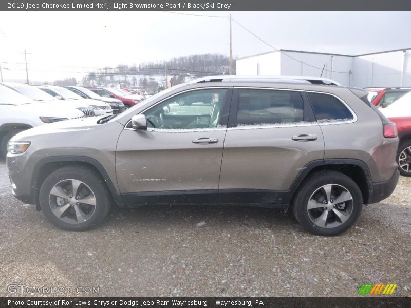 Light Brownstone Pearl / Black/Ski Grey 2019 Jeep Cherokee Limited 4x4