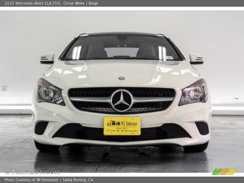 Cirrus White / Beige 2015 Mercedes-Benz CLA 250
