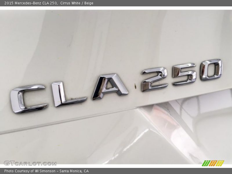 Cirrus White / Beige 2015 Mercedes-Benz CLA 250