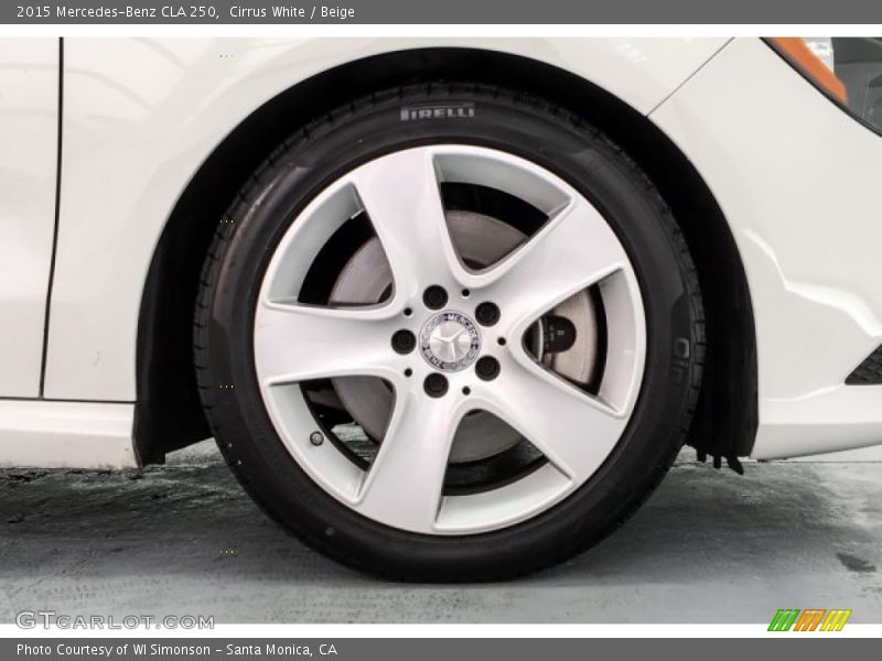 Cirrus White / Beige 2015 Mercedes-Benz CLA 250