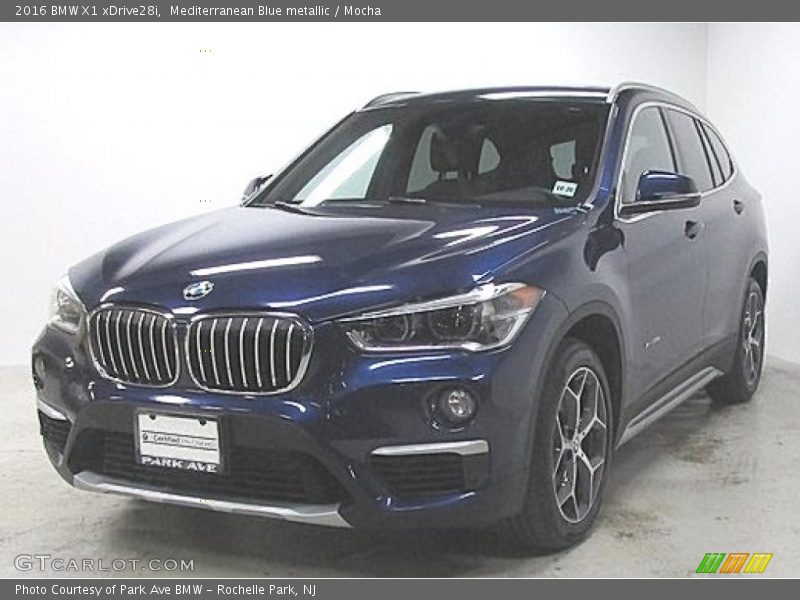 Mediterranean Blue metallic / Mocha 2016 BMW X1 xDrive28i