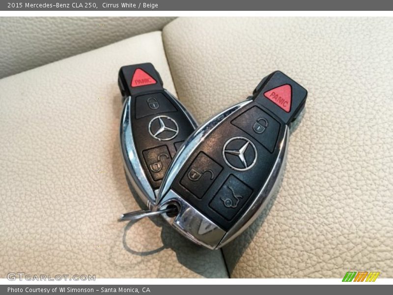 Cirrus White / Beige 2015 Mercedes-Benz CLA 250