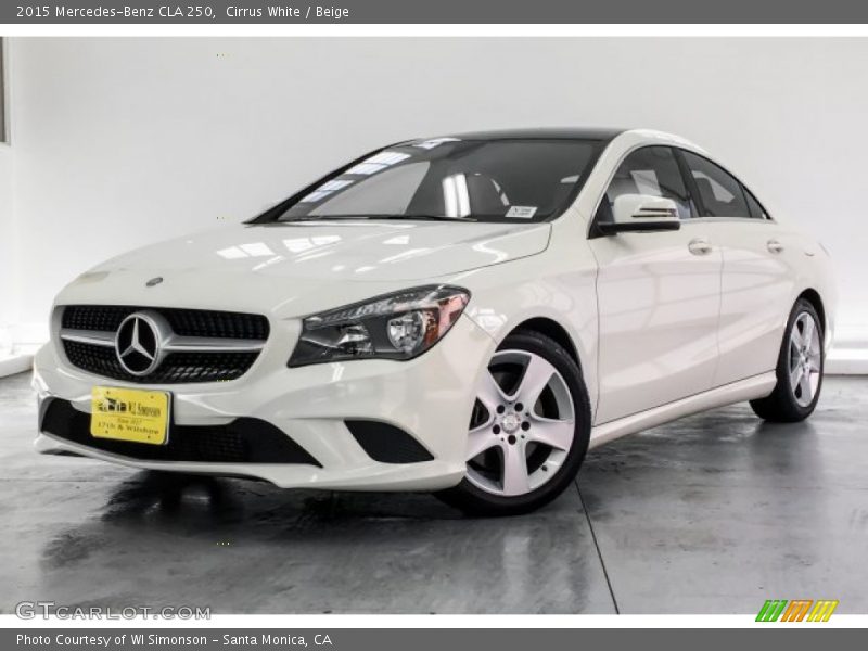 Cirrus White / Beige 2015 Mercedes-Benz CLA 250