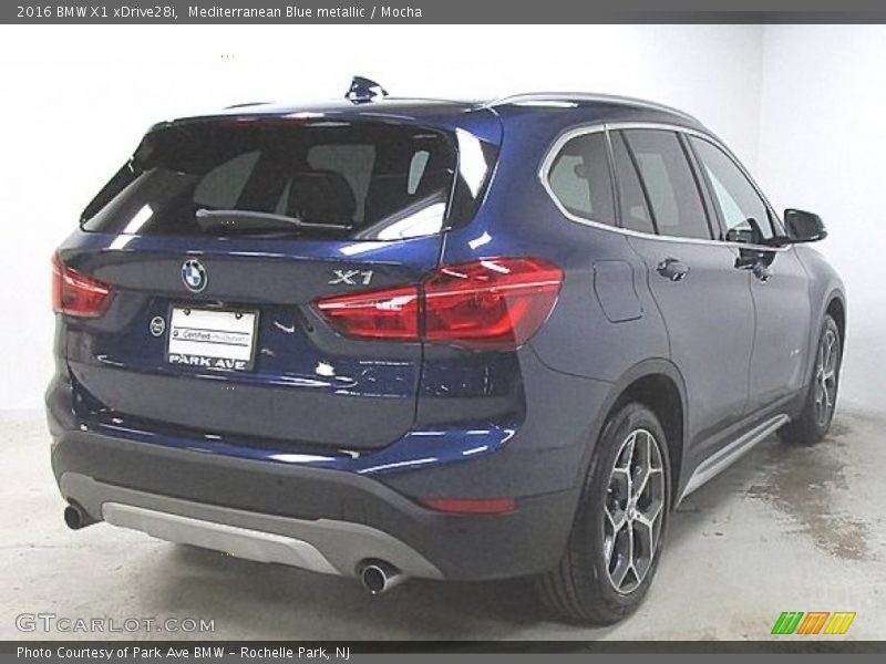 Mediterranean Blue metallic / Mocha 2016 BMW X1 xDrive28i