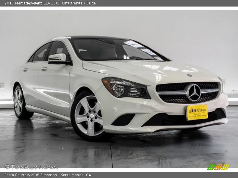 Cirrus White / Beige 2015 Mercedes-Benz CLA 250