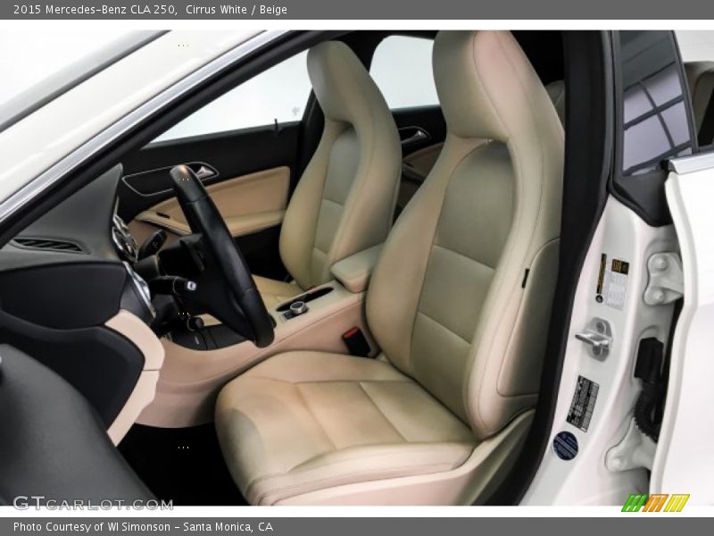 Cirrus White / Beige 2015 Mercedes-Benz CLA 250