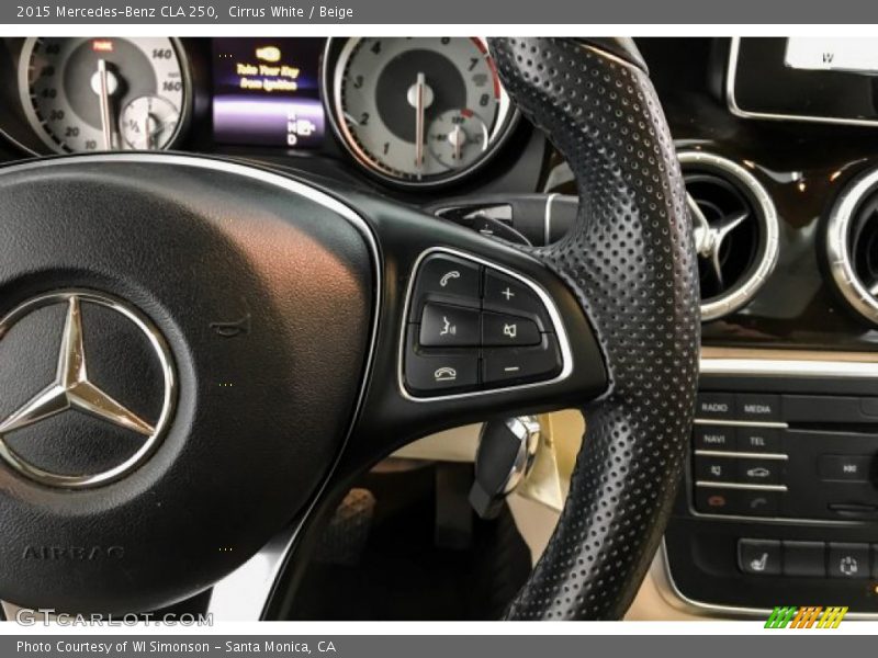 Cirrus White / Beige 2015 Mercedes-Benz CLA 250