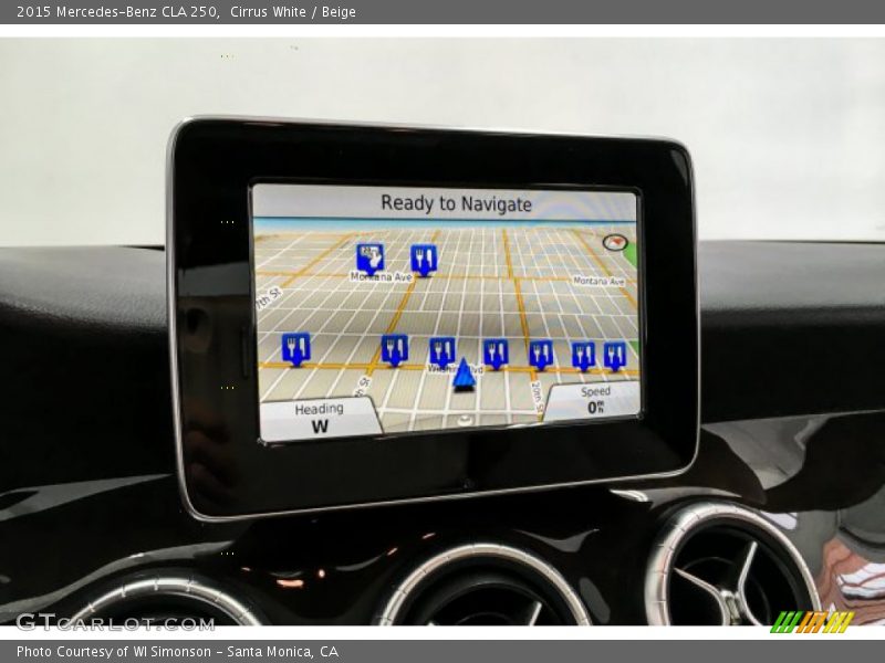 Cirrus White / Beige 2015 Mercedes-Benz CLA 250