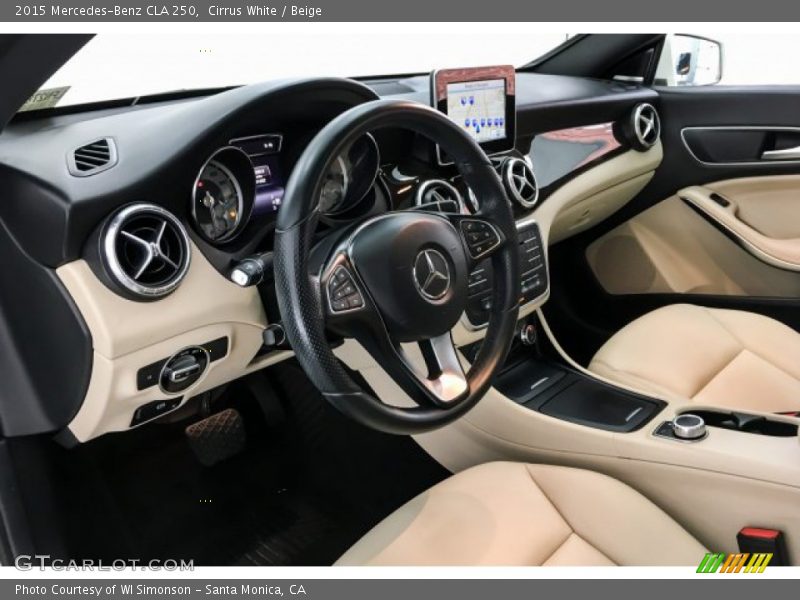 Cirrus White / Beige 2015 Mercedes-Benz CLA 250