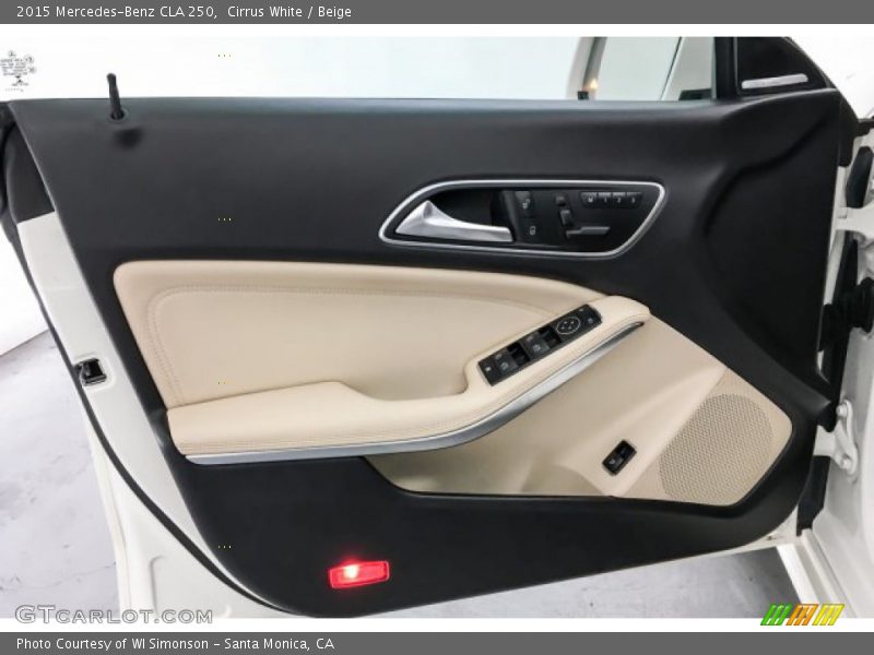 Cirrus White / Beige 2015 Mercedes-Benz CLA 250