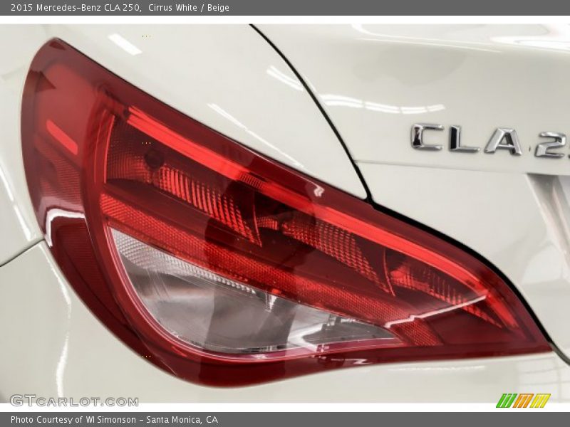Cirrus White / Beige 2015 Mercedes-Benz CLA 250