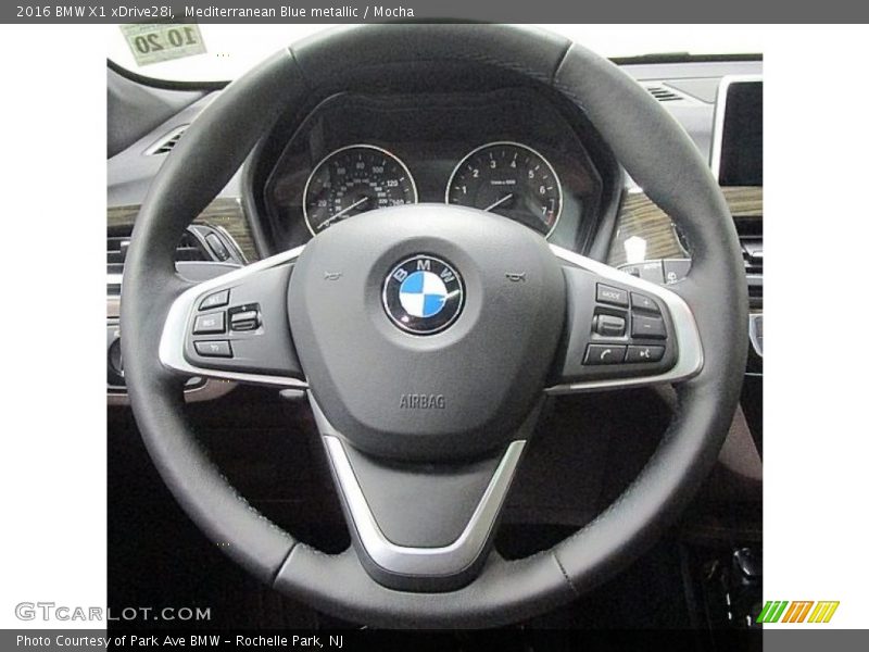 Mediterranean Blue metallic / Mocha 2016 BMW X1 xDrive28i