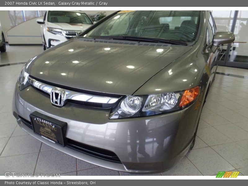 Galaxy Gray Metallic / Gray 2007 Honda Civic LX Sedan