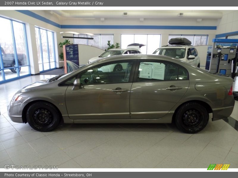 Galaxy Gray Metallic / Gray 2007 Honda Civic LX Sedan