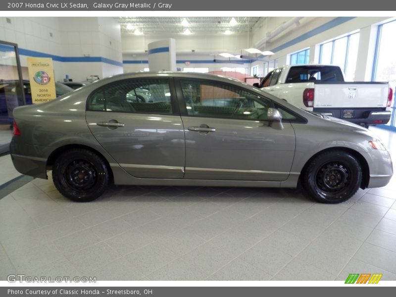 Galaxy Gray Metallic / Gray 2007 Honda Civic LX Sedan