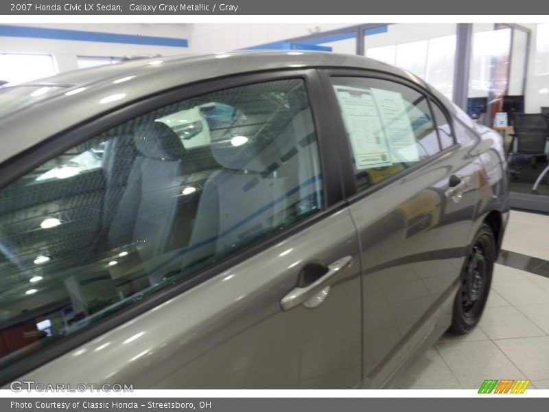 Galaxy Gray Metallic / Gray 2007 Honda Civic LX Sedan