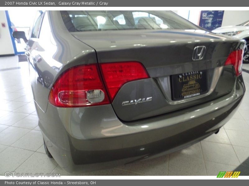 Galaxy Gray Metallic / Gray 2007 Honda Civic LX Sedan