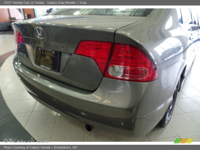 Galaxy Gray Metallic / Gray 2007 Honda Civic LX Sedan